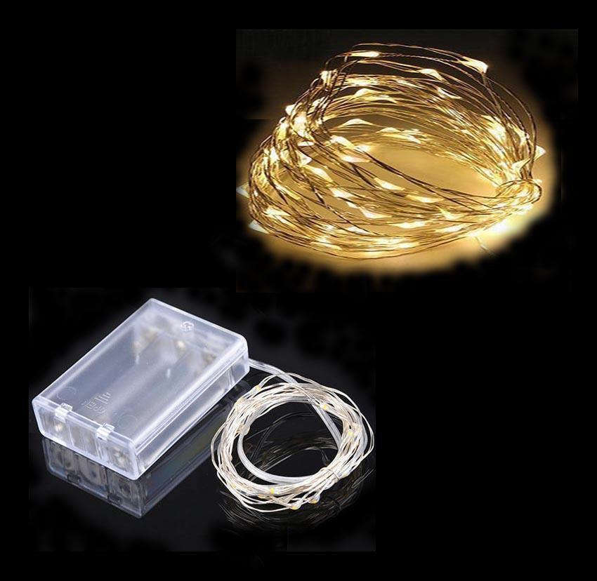 LED Christmas Fairy Light String Battery Operated 5M Natural 8085 (Large Letter Rate)