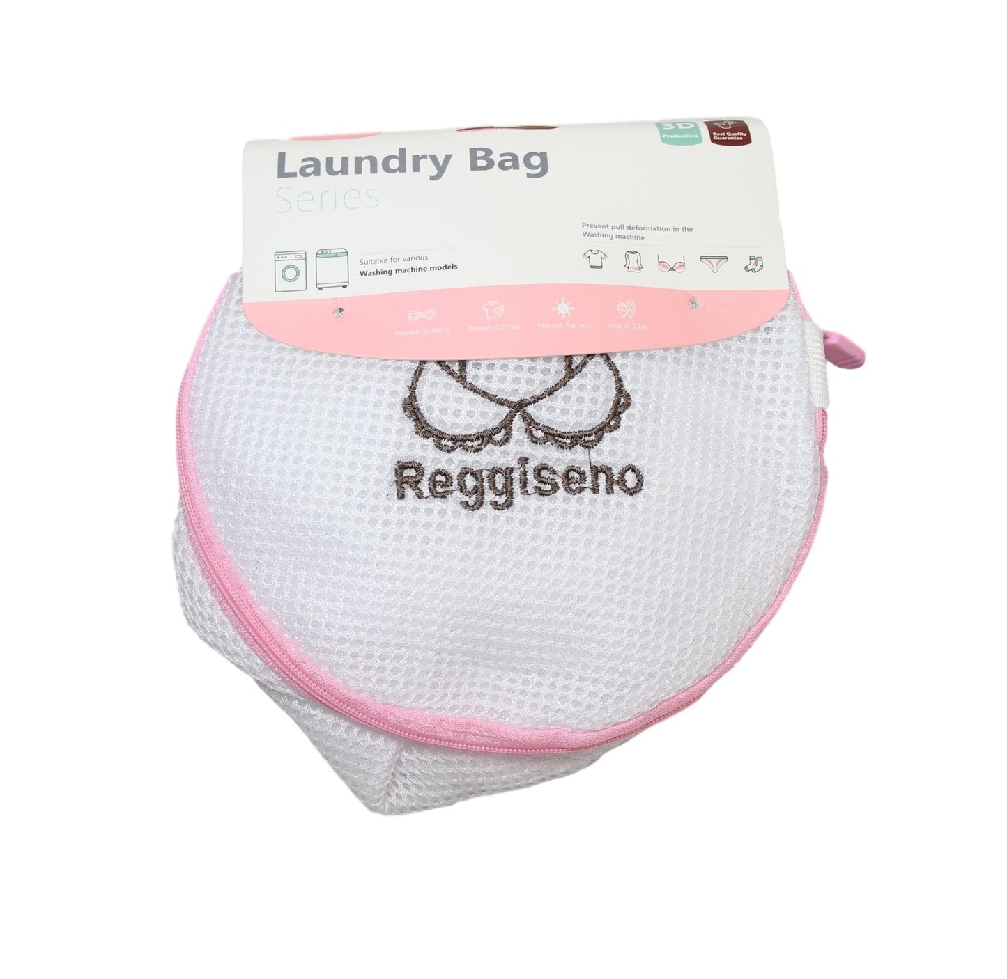 Protective Zipped Round Mesh Underwear Bra Washing Laundry Clothes Bag 18 x 18cm Assorted Colours 6313 (Large Letter Rate)