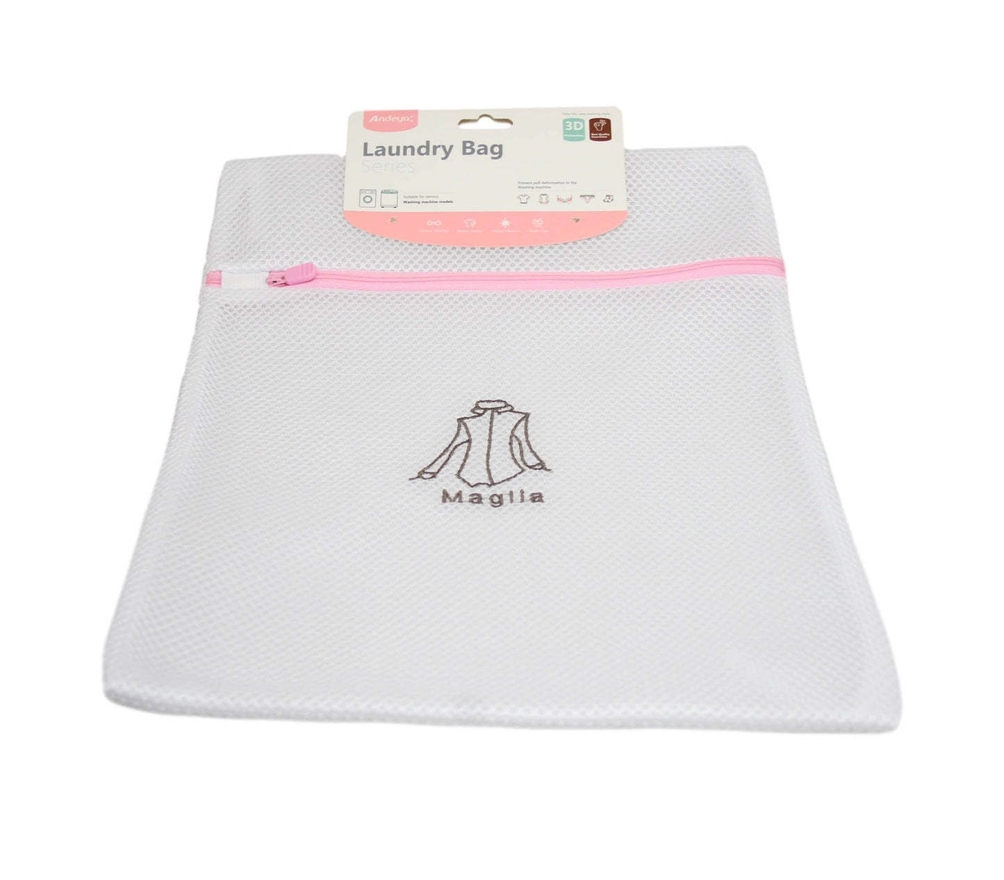 Protective Zipped Mesh Shirt Washing Laundry Clothes Bag 30 x 40cm Assorted Colours 6314 (Large Letter Rate)