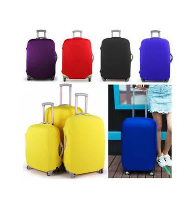 (M) Travel Suitcase Luggage Cover Protector Elastic Stretchy Cover 58x37x24cm Assorted Colours 6534 (Parcel Rate)p