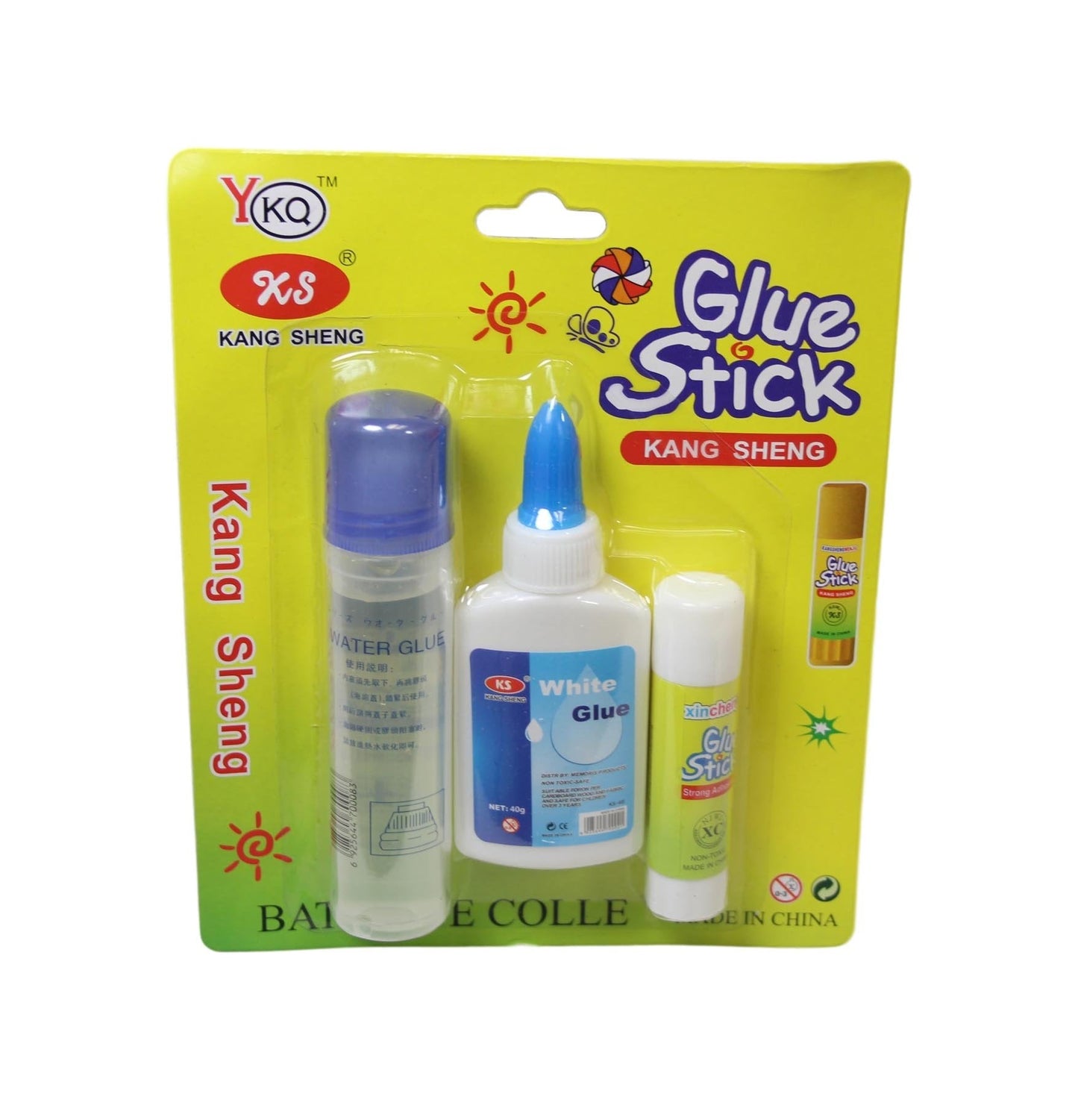 Multi Arts Crafts Stationery Glue Stick Set Pack of 3 6567 (Parcel Rate)