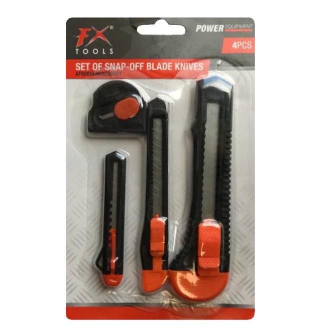 Snap-Off Blade Knives Stanley Knife Pack of 4 6916 (Parcel Rate)