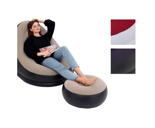 Inflatable Sofa Chair Single Size 116 x 98 x 83cm Assorted Colours 7888 (Parcel Rate)