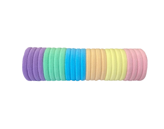 Mini Box of 3 Assorted Flower / Rabbit Hair Accessories Clips and Elastic Bands 1.5 - 2 cm Assorted Colours 7335 (Parcel Rate) (Copy)