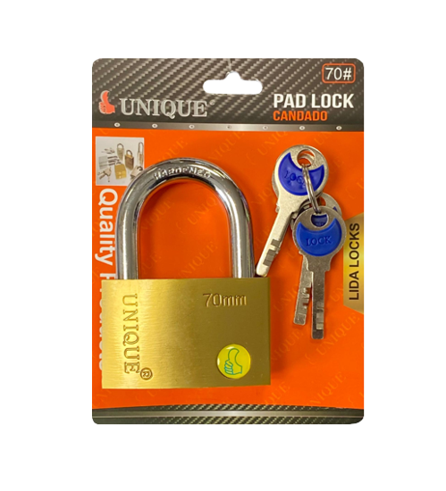 Metal Padlock Security Lock with Keys 70mm 8061 (Parcel Rate)