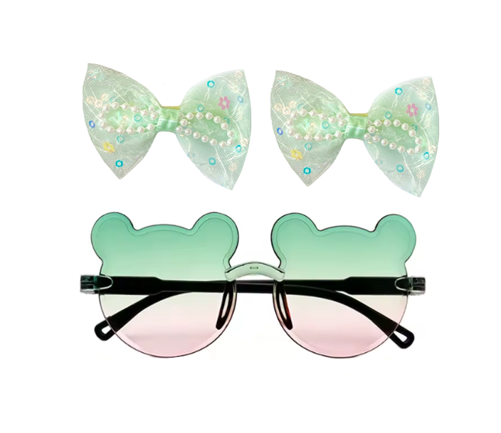 Hair Accessories Clips and Plastic Fancy Dress Glasses Assorted Designs and Colours 8089 (Parcel Rate)