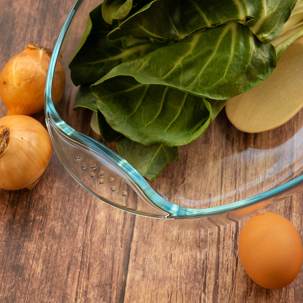 Durane Oval Tempered Glass Oven Casserole Baking Dish 32 x 26 x 6.5cm 8968 (Parcel Plus Rate)