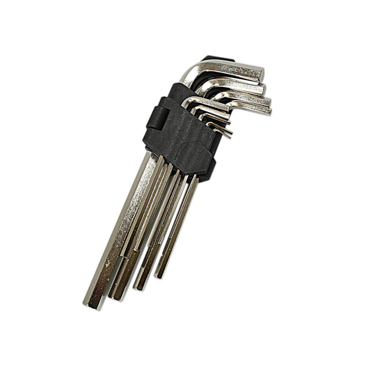 Cobra 9 Piece Large Metric Chrome Hex Ball End Allen Key Wrench Set 1.5-10mm 0591 A  (Parcel Rate)