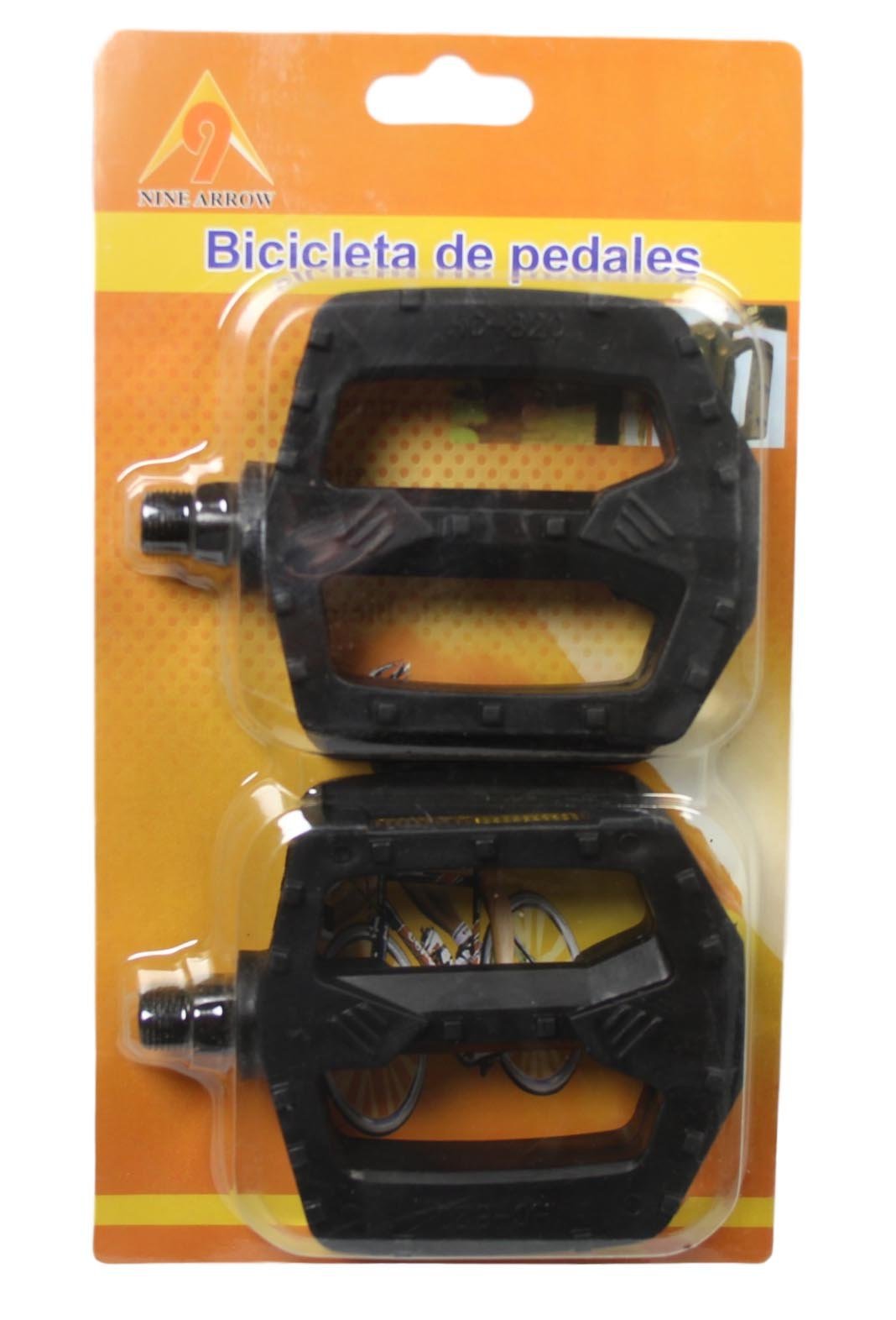 Bicycle Bike Pedals Black Neon Large Pedals Adults Bike 11cm  1852 (Large Letter Rate)