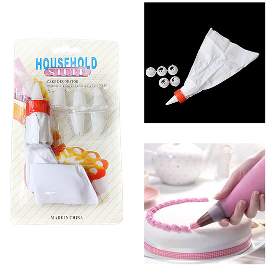 Household Stuff Cake Decorator Icing Bag With Nozzles 4664 (Large Letter Rate)