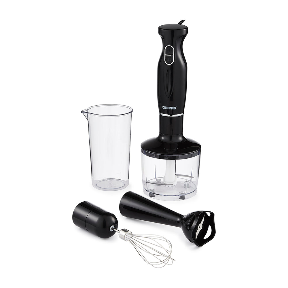 Electric Kitchen 4 in 1 Hand Blender Stick including Whisk 200W Black GHB6144UKBK (Parcel Rate)