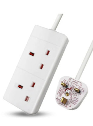 ExtraStar 4 Way Gang Extension Lead with Switch 2m White KFEBD04K/2M (Copy)