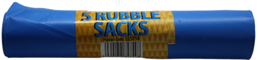 Rubble Sacks Roll of 5 50 x 75 cm LL5754 (Parcel Rate)