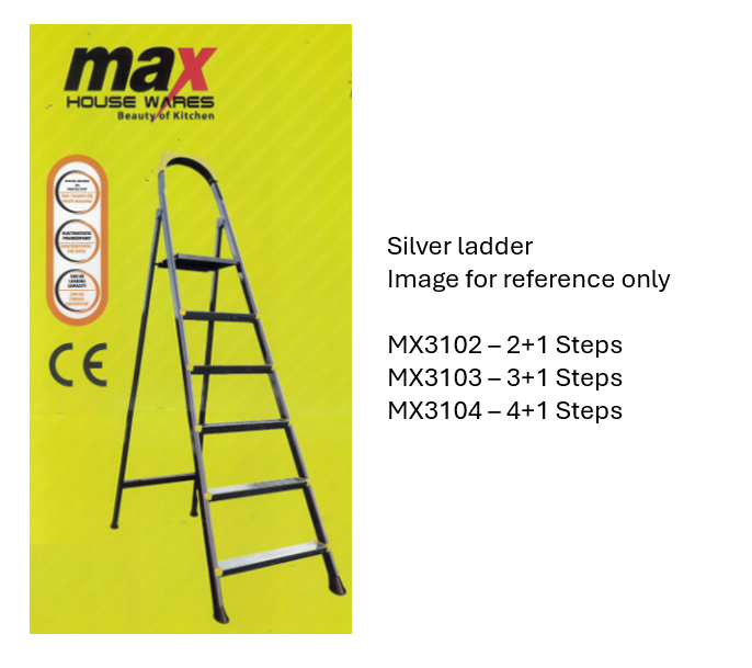 2+1 Step Ladder Heavy Duty Assorted Colours MX3122 / MX3102 L3  (Big Parcel Rate)