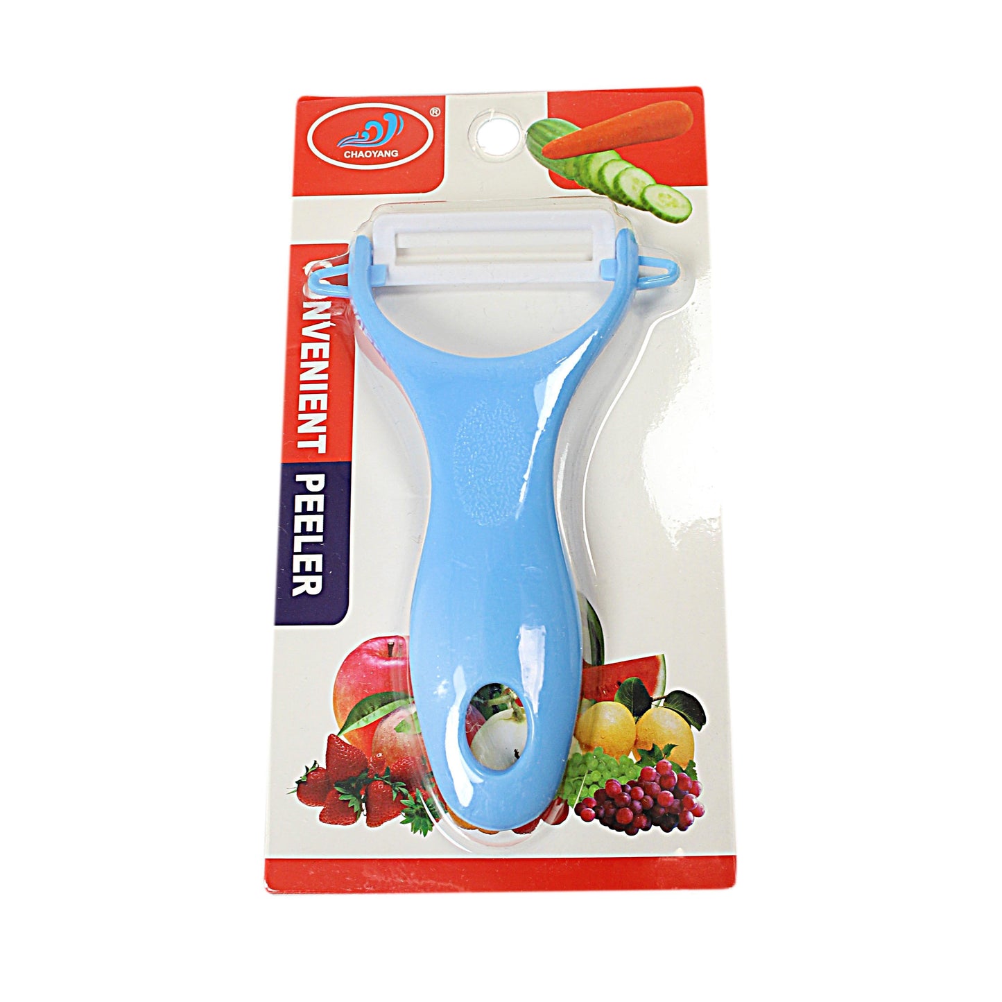 Plastic Fruit Vegetable Peeler Assorted Colours 1963 (Large Letter Rate)