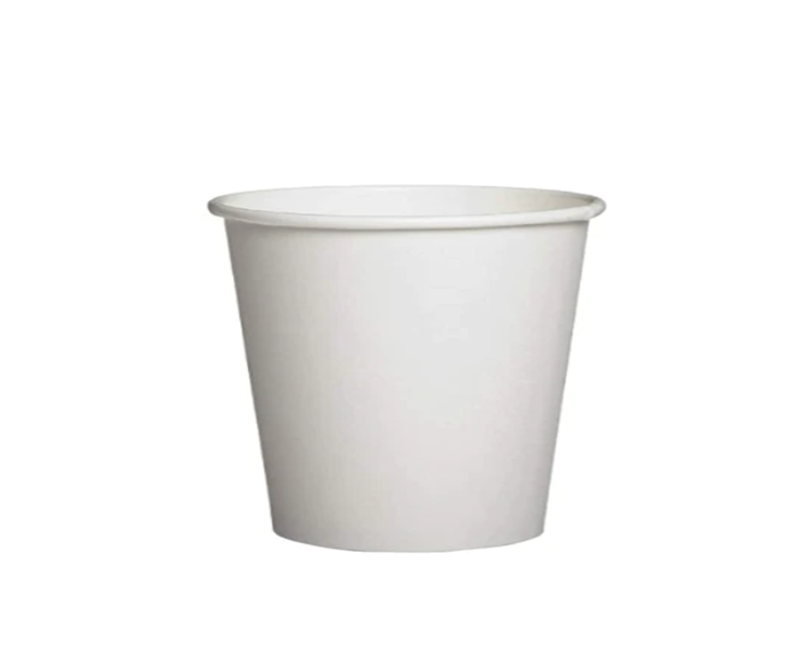Disposable Paper Drinking Cups Pack of 50 4oz White GAD0450 (Parcel Rate)