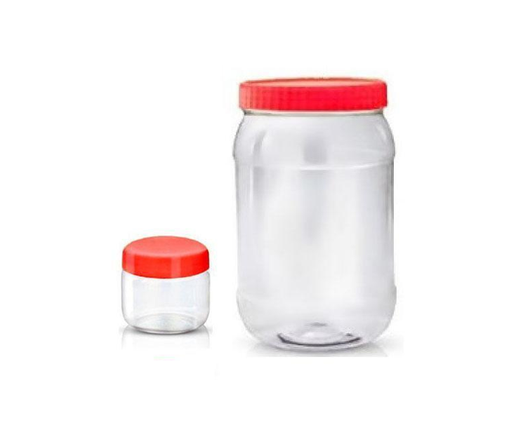 Plastic Kitchen Pet Food Storage Jar 1 Litre + 100ml ST5132 (Parcel Rate)