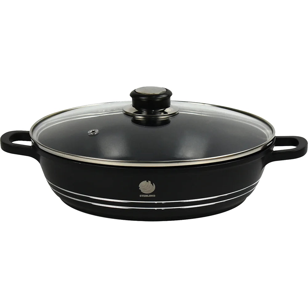 Non Stick Diecast Shallow Casserole Pot 28cm ST81856 (Parcel Rate)