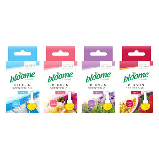 Bloome Air Freshener Scented Oil Plug In Refill Assorted Scents 322241 (Parcel Rate)