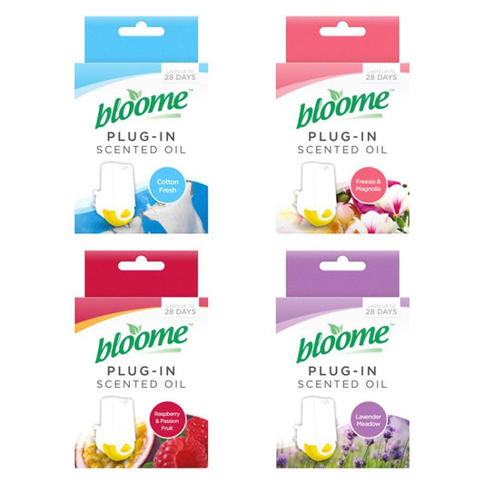Bloome Air Freshener Scented Oil Plug In 20ml Assorted Scents 322242 (Parcel Rate)