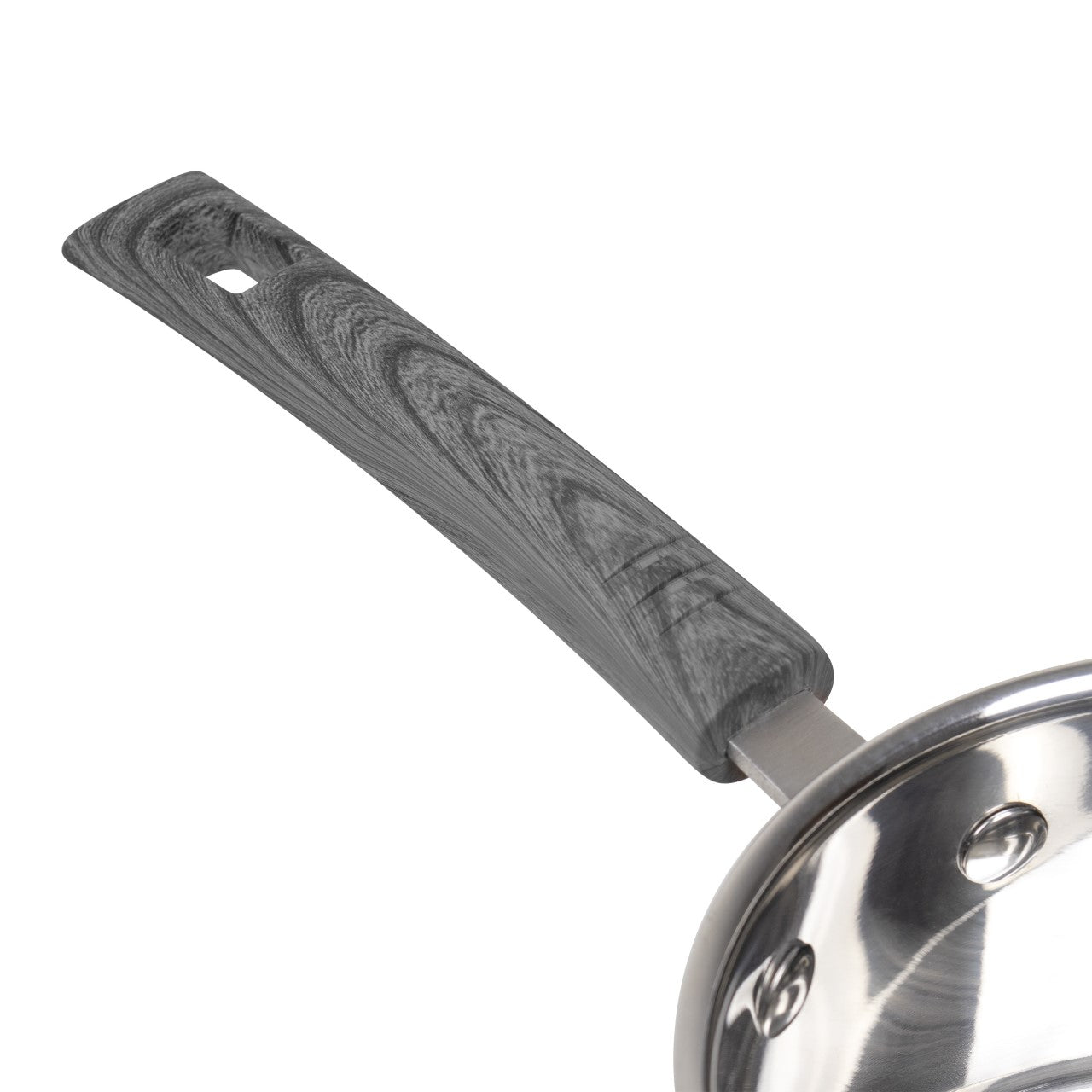 SQ Professional Lustro Touch Stainless Steel Cookware Set of 6 Black 9966 (Big Parcel Rate)