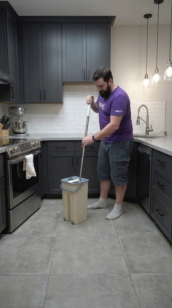 Flat Mop Bucket Set Plastic 5L Assorted Colours 0031 (Big Parcel Rate)