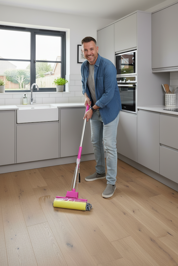 Expandable Squeeze Yellow Cleaning Sponge Mop Assorted Colours 0721 A (Big Parcel Rate)